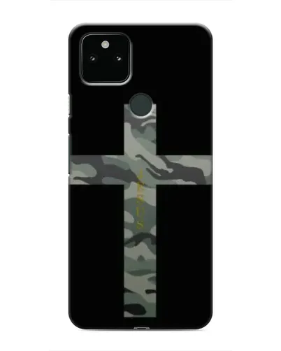 Чехол для Google Pixel 5 с картинкой «Милитари Крест»
