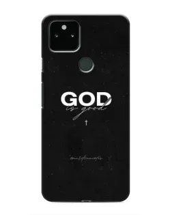 Чехол для Google Pixel 5 с картинкой «GOD — Бог над всем»