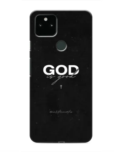 Чехол для Google Pixel 5 с картинкой «GOD — Бог над всем»
