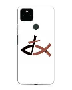 Чехол для Google Pixel 5 с картинкой «Рыба и крест»