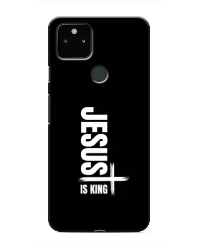 Чехол для Google Pixel 5 с картинкой «Вертикаль веры Jesus»