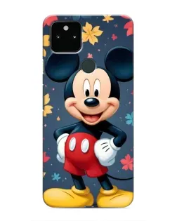Чехол для Google Pixel 5 с картинкой «Осенний Mickey Mouse»