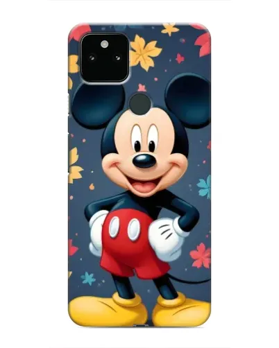 Чехол для Google Pixel 5 с картинкой «Осенний Mickey Mouse»