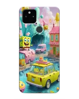 Чехол для Google Pixel 5 с картинкой «Монстр-трак приключения»