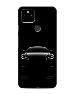 Чехол для Google Pixel 5 с картинкой «Силуэт Tesla Night»