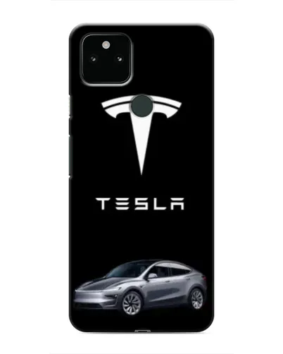 Чехол для Google Pixel 5 с картинкой «Tesla Model Y»