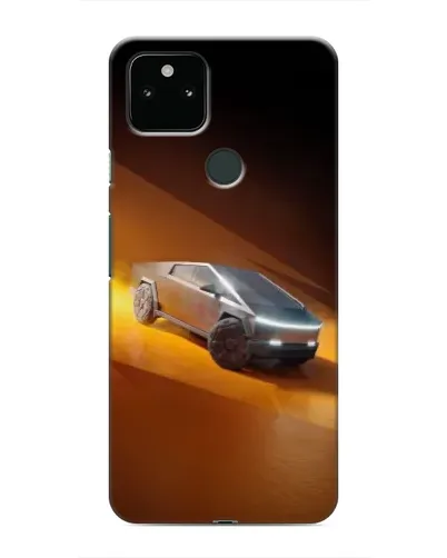 Чехол для Google Pixel 5 с картинкой «Cybertruck в пустыне»