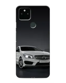Чехол для Google Pixel 5 с картинкой «Mercedes AMG GT Silver»