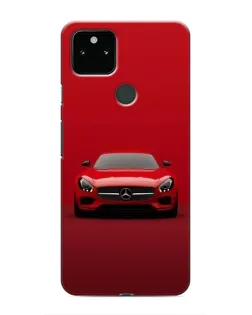 Чехол для Google Pixel 5 с картинкой «Красный Mercedes AMG»