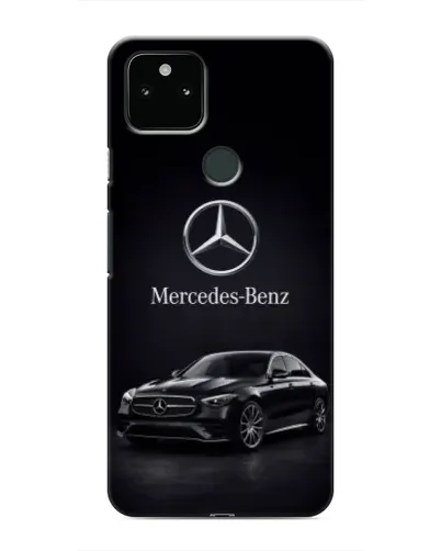 Чехол для Google Pixel 5 с картинкой «Mercedes — решетка радиатора»