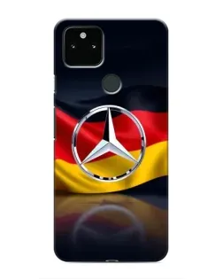Чехол для Google Pixel 5 с картинкой «Mercedes — флаг Германии»