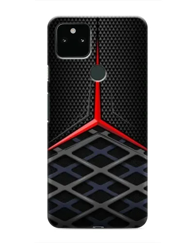 Чехол для Google Pixel 5 с картинкой «Mercedes Carbon Grid»