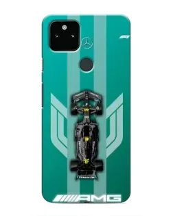 Чехол для Google Pixel 5 с картинкой «Mercedes AMG Petronas»