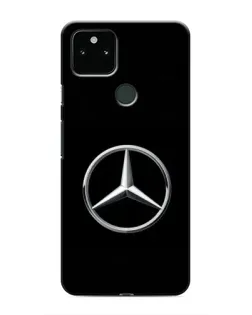 Чехол для Google Pixel 5 с картинкой «Mercedes классический лого»