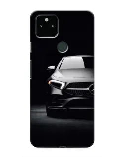 Чехол для Google Pixel 5 с картинкой «Свет фар Mercedes»