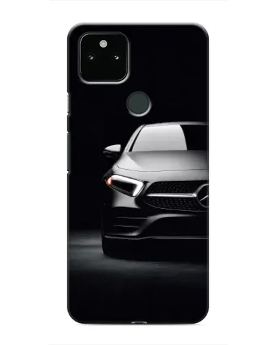 Чехол для Google Pixel 5 с картинкой «Свет фар Mercedes»