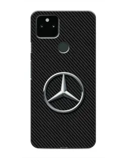 Чехол для Google Pixel 5 с картинкой «Карбоновый Mercedes стиль»