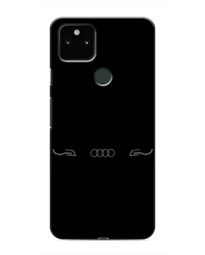 Чехол для Google Pixel 5 с картинкой «Audi — световой подпись»