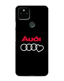 Чехол для Google Pixel 5 с картинкой «Логотип Audi Heart»