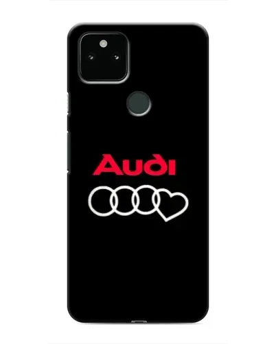 Чехол для Google Pixel 5 с картинкой «Логотип Audi Heart»