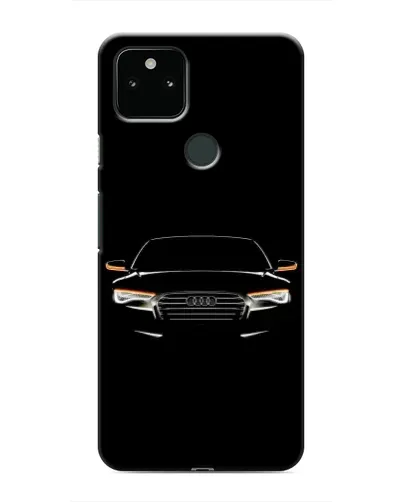 Чехол для Google Pixel 5 с картинкой «Audi — ночной контур»