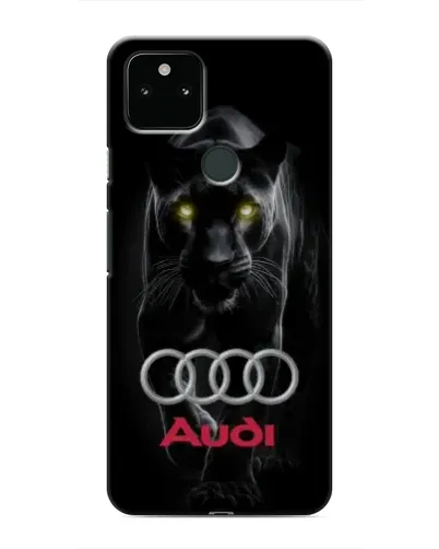 Чехол для Google Pixel 5 с картинкой «Пантера и Audi»