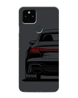 Чехол для Google Pixel 5 с картинкой «Задняя часть Audi — арт»