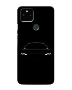 Чехол для Google Pixel 5 с картинкой «Взгляд Audi в темноте»
