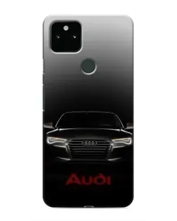 Чехол для Google Pixel 5 с картинкой «Audi — градиентный контур»