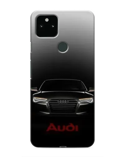 Чехол для Google Pixel 5 с картинкой «Audi — градиентный контур»