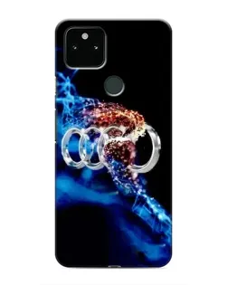 Чехол для Google Pixel 5 с картинкой «Энергия лого Audi»