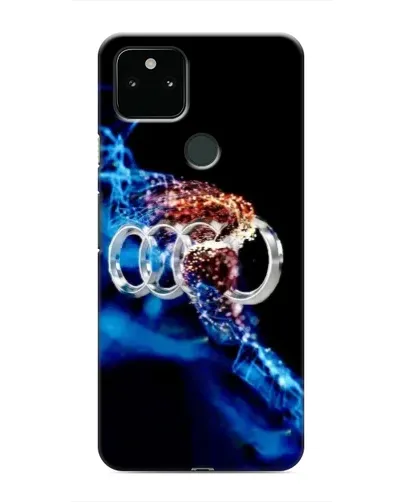 Чехол для Google Pixel 5 с картинкой «Энергия лого Audi»