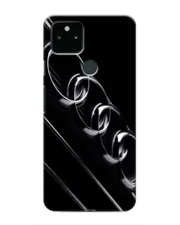 Чехол для Google Pixel 5 с картинкой «Audi — абстрактные кольца»