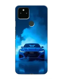 Чехол для Google Pixel 5 с картинкой «Audi — голубая энергия»