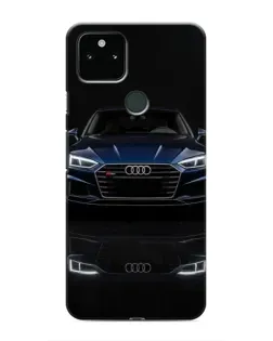 Чехол для Google Pixel 5 с картинкой «Audi — ночное отражение»