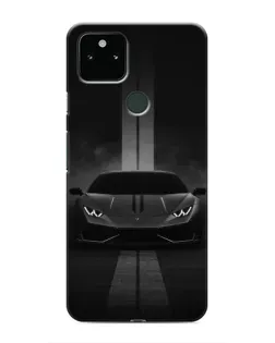 Чехол для Google Pixel 5 с картинкой «Lamborghini симметрия дорог»