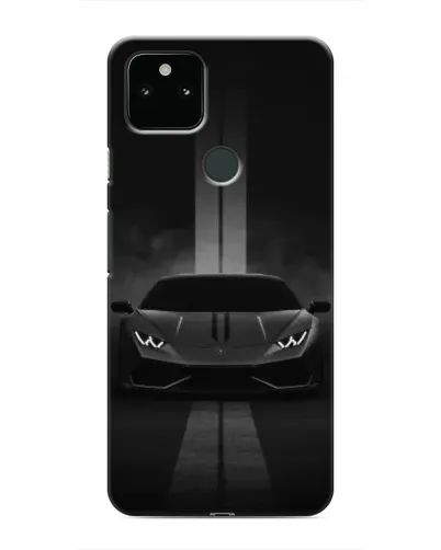 Чехол для Google Pixel 5 с картинкой «Lamborghini симметрия дорог»