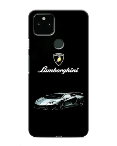 Чехол для Google Pixel 5 с картинкой «Логотип Lamborghini классика»