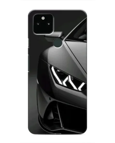 Чехол для Google Pixel 5 с картинкой «Lamborghini фары детализация»