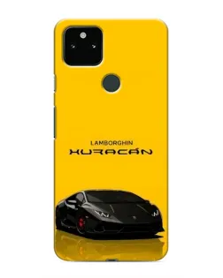 Чехол для Google Pixel 5 с картинкой «Lamborghini Huracan черный»