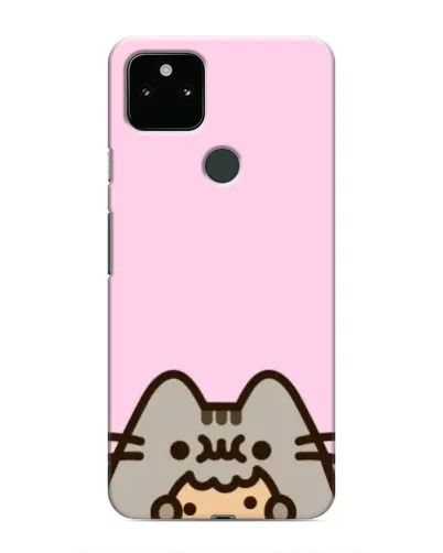 Чехол для Google Pixel 5 с картинкой «Pusheen и печенье»