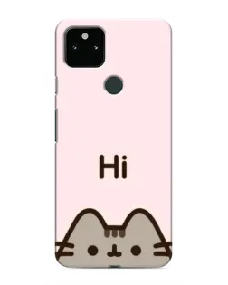 Чехол для Google Pixel 5 с картинкой «Пушин говорит Hi»