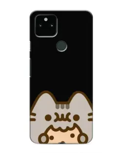 Чехол для Google Pixel 5 с картинкой «Пушин на черном»