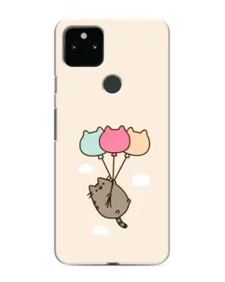 Чехол для Google Pixel 5 с картинкой «Пушин на шариках»