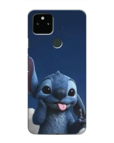 Чехол для Google Pixel 5 с картинкой «Стич в облаках»
