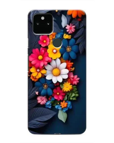 Чехол для Google Pixel 5 с картинкой «Цветочная феерия»