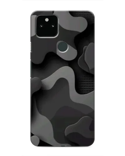 Чехол для Google Pixel 5 с картинкой «Темный абстрактный камуфляж»