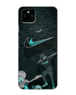 Чехол для Google Pixel 5a 5G с картинкой «Спортивный арт Nike»