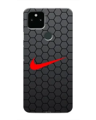 Чехол для Google Pixel 5a 5G с картинкой «Nike — карбоновая сетка»