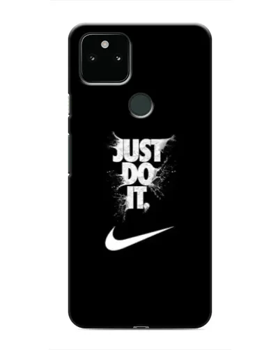 Чехол для Google Pixel 5a 5G с картинкой «Текстовый принт Nike»